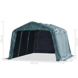  Uklonjivi šator za stoku PVC 550 g/m² 3,3 x 4,8 m tamnozeleni | Eponuda.com