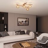  Stropna svetiljka SMART 4xE14/10W/230V bež/zadimljena bež | Eponuda.com