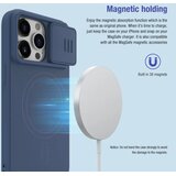 Nillkin CamShield Silky MagSafe Silicone maska za iPhone 15 Pro Max - Midnight Blue | shoptok.hr