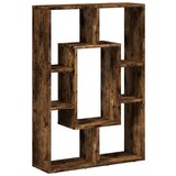vidaXL Knjižna omara dimljeni hrast 63x20x90 cm inženirski les | Shoptok.si