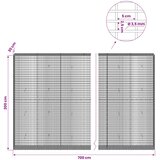 Gabion s žicom debljine 3,5 mm i mrežom 5x2,5 cm 700x30x200 cm Slike