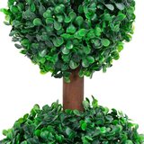 vidaXL Umetni pušpan z loncem okrogel zelene barve 60 cm | Shoptok.si