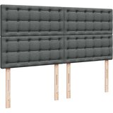 vidaXL Okvir kreveta s oprugama i madrac svjetlosivi 180x200cm tkanina | shoptok.hr