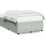 vidaXL Posteljni okvir svetlo siv 120x190 cm žamet | Shoptok.si