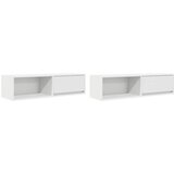 TV ormarići 2 kom bijeli 100x31x25,5 cm konstruirano drvo | Eponuda.ba