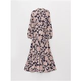 LC Waikiki Shirt Collar Patterned Long Sleeve Maternity Dress | ePonuda.com