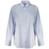 Guess KOŠULJA ZA ŽENE S DUGIM RUKAVIMA, PLAVA | shoptok.hr