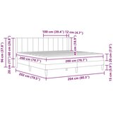  Okvir kreveta s madracem s uzglavljem 2 pcs Ružičasta Baršun - Ružičasta 200 x 200 cm | shoptok.hr