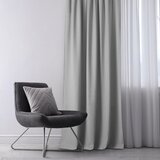  Curtain CARMENA color gray style classic transparent wave tape 7 cm braid 150x245 HOMEDE | shoptok.hr
