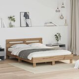 Konstrukcija postelje Umetni hrast 140 x 200 cm Konstruiran les, (5000102525) | Shoptok.si