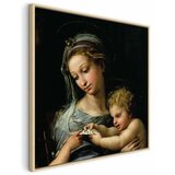  Slika - Rafael Santi – The Virgin of the Rose 80x80 U prirodnom drvenom okviru | shoptok.hr