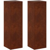  Stalak za biljke 2 pcs Rđa 30 x 30 x 100 cm Otporni čelik - Otporni čelik 2x (30 x 30 x 100 cm) | shoptok.hr