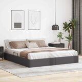  Otomanski krevet s pohranom Sivi 180 x 200 cm Lažna koža | shoptok.hr