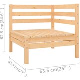  Vrtna sedežna garnitura 6-delna trdna borovina, (20677008) | Shoptok.si