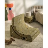 Wigiwama Zelen otroški fotelj iz tkanine bouclé/iz šenilje Terrazzo Moon – | Shoptok.si