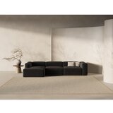 Cosmopolitan Design Crna kutna garnitura (s lijevim kutom/s ležaljkom) Bergano – | shoptok.hr