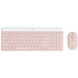 Logitech Set tastatura i miš MK470 roze Cene
