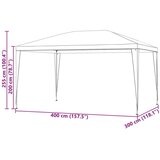  Zabavni šotor Rdeča 400 x 300 x 255 cm PE in jeklo, (5000205387) | Shoptok.si