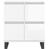  Komoda sjajna bijela 60 x 35 x 70 cm od konstruiranog drva | shoptok.hr