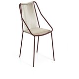 Kave Home Bordo rdeč/kremno bel vrtni stol Zivia – | Shoptok.si