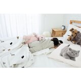 Butter Kings Bela enojna otroška posteljnina iz bombažnega satena 140x200 cm The Cutest Ones – | Shoptok.si