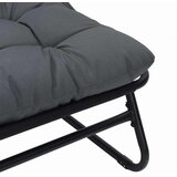  Vrtni namještaj s jastukom 2 pcs Crna 60,5 x 81 x 71 cm | shoptok.hr