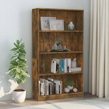 The Living Store Knjižna omara 4-nadstropna dim. hrast 80x24x142 cm inženir. les - Knjižna Omara, (21437224) Cene