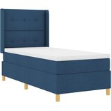  Krevet s opruga kutije s LED trakama Plava 90 x 190 cm tkanina | shoptok.hr