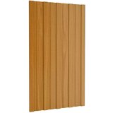 Krovni panel 12 pcs Prirodna 80 x 45 cm Pocinčani čelik - Svijetlo drvo 80 x 45 cm 12 | shoptok.hr