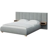 MESONICA Sivi tapecirani bračni krevet s podnicom 160x200 cm Fioro – | shoptok.hr