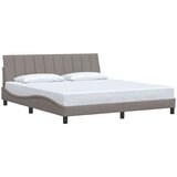  Posteljni okvir brez vzmetnice taupe 180x200 cm blago | Shoptok.si
