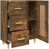  Komoda boja dimljenog hrasta 69 5x34x90 cm konstruirano drvo | shoptok.hr
