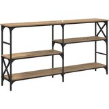 vidaXL Konzolni stol s policom hrast artisan 150 x 29 x 76.5 cm | shoptok.hr