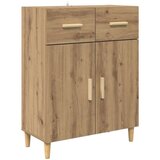 vidaXL Strani šal artisan hrast 34 x 69.5 x 89 cm Konstruiran les | Shoptok.si