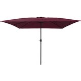 vidaXL Kvadratni vrtni senčnik 295x245 cm Bordeaux rdeč, (22047400) | Shoptok.si