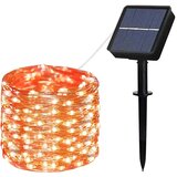  novogodišnje solarne lampice narandžaste 10 metara Cene
