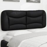 Maison Chic posteljno vzglavje - vzglavna omarica - vzglavna stranica črna 140 cm umetno usnje, (21704124) | Shoptok.si
