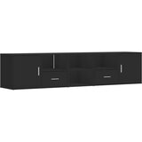  The Living Store Kotna omarica črna 200x40x45 cm iverna plošča - Kotna Omarica, (21496470) | Shoptok.si