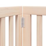  Vrata za pse s vratašcima 12 panela sklopiva 600 cm drvo topole | shoptok.hr
