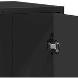 vidaXL Komoda črna 62x35x76 cm inženirski les | Shoptok.si