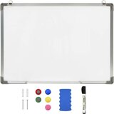 vidaXL Magnetna piši-briši tabla bela 70x50 cm jeklo, (20729580) | Shoptok.si