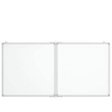  Magnetna bijela ploča sklopiva 120 x 60 x 1,7 cm aluminijska | shoptok.hr