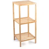 Bambusova polica za kupatilo sa 3 nivoa 33 × 31,5 × 77,5 cm