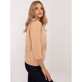Calimera Blouse-CLM-BZ-1270.39P-camel | Shoptok.si