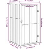  Vrtno spremište smeđe 88 x 89 x 161 cm od pocinčanog čelika | Eponuda.com