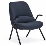 Teulat tamnoplava fotelja Dins, visina 90 cm