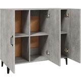  Komoda siva boja betona 90x34x80 cm od konstruiranog drva | shoptok.hr