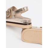 GOODIN Gold sandals with gold elements | Shoptok.si