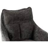 MID.YOU VRTLJIVI STOL kovina, tekstil siva, črna | Shoptok.si