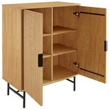 Livetastic KOMODA, črna, barve hrasta | Shoptok.si